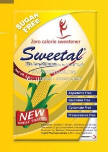 Sweetal sugar free sachets